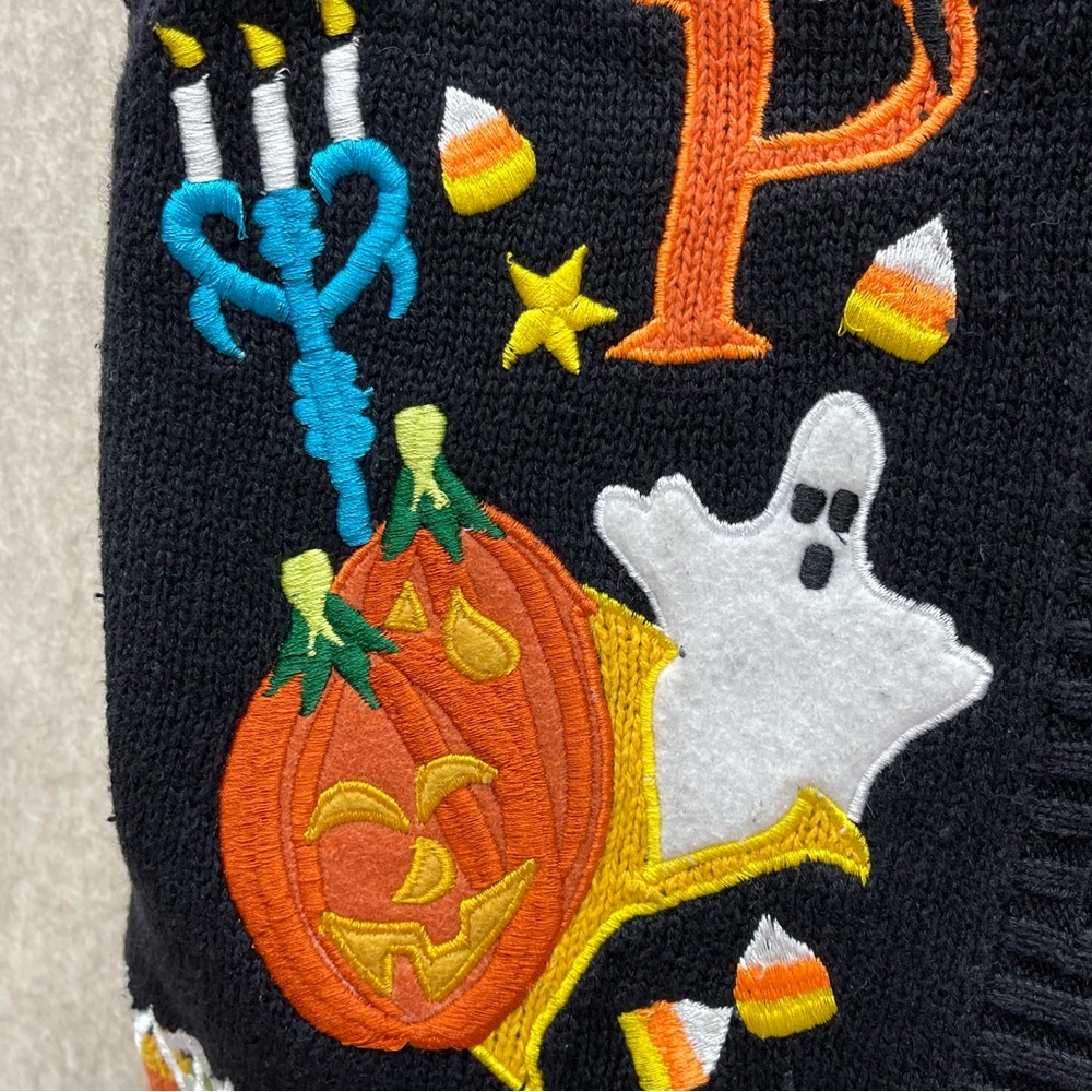***SOLD***Tiara International Happy Halloween Fun Spooky Ugly Size Petites Large - Picture 3 of 13